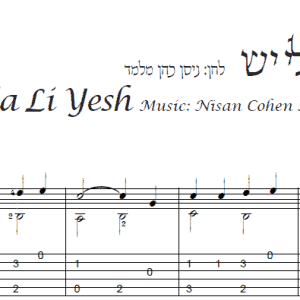 עיבוד פינגרסטייל לגיטרה מאת חגי רחביה לשיר חנוכייה לי יש הכולל תווים לגיטרה,טאבים לגיטרה ואקורדים לגיטרה.