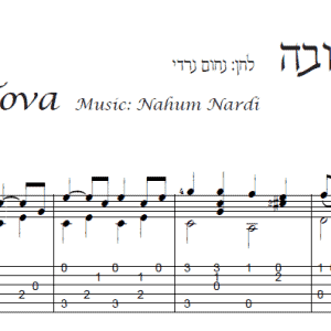 עיבוד פינגרסטייל לגיטרה מאת חגי רחביה לשיר שנה טובה הכולל תווים לגיטרה,טאבים לגיטרה ואקורדים לגיטרה.