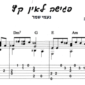 עיבוד לגיטרה מאת חגי רחביה לשיר פגישה לאין קץ הכולל תווים לגיטרה,טאבים לגיטרה ואקורדים לגיטרה.